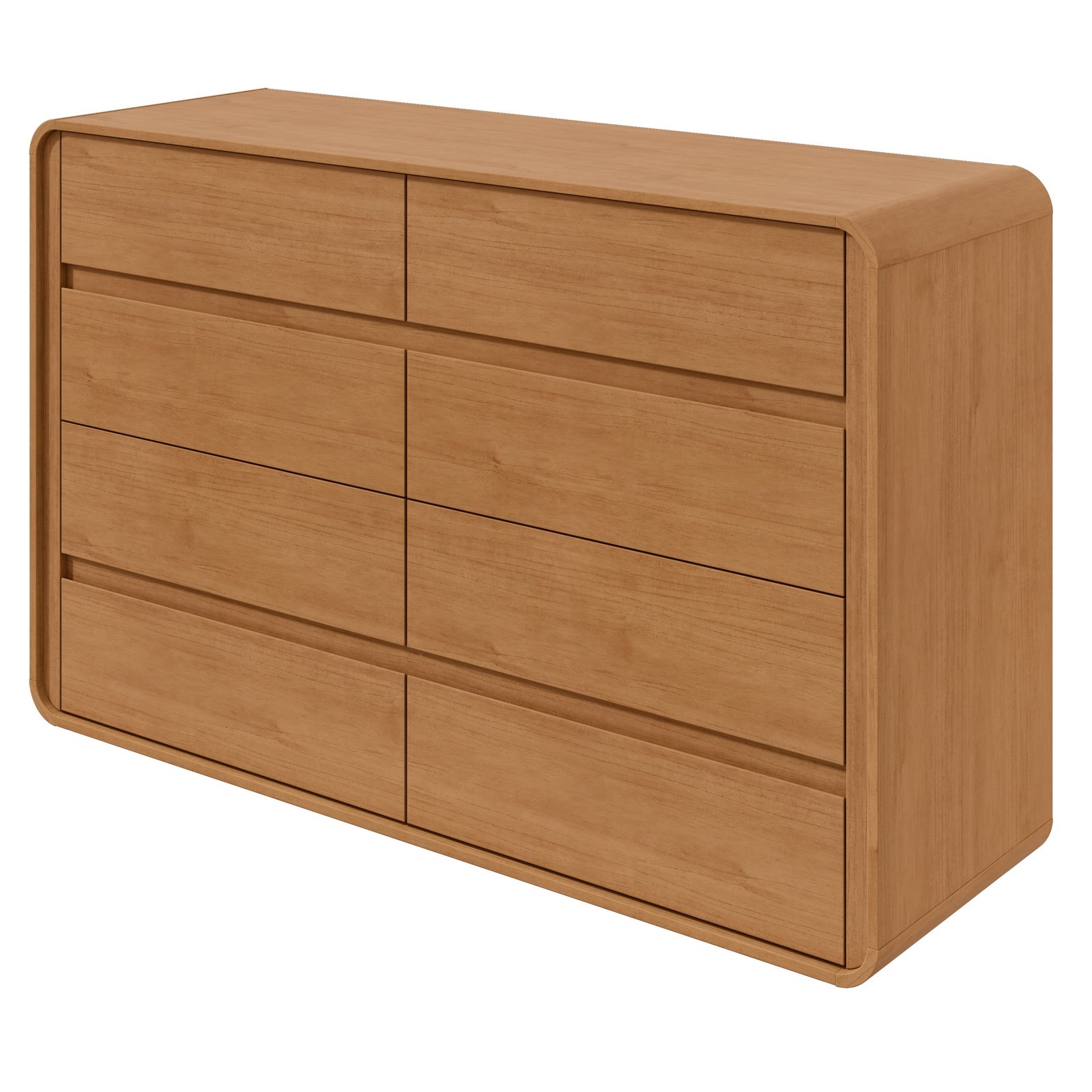 Cômoda 8 Gavetas Loop Amêndoa Clean - LOPAS - Imagem 4