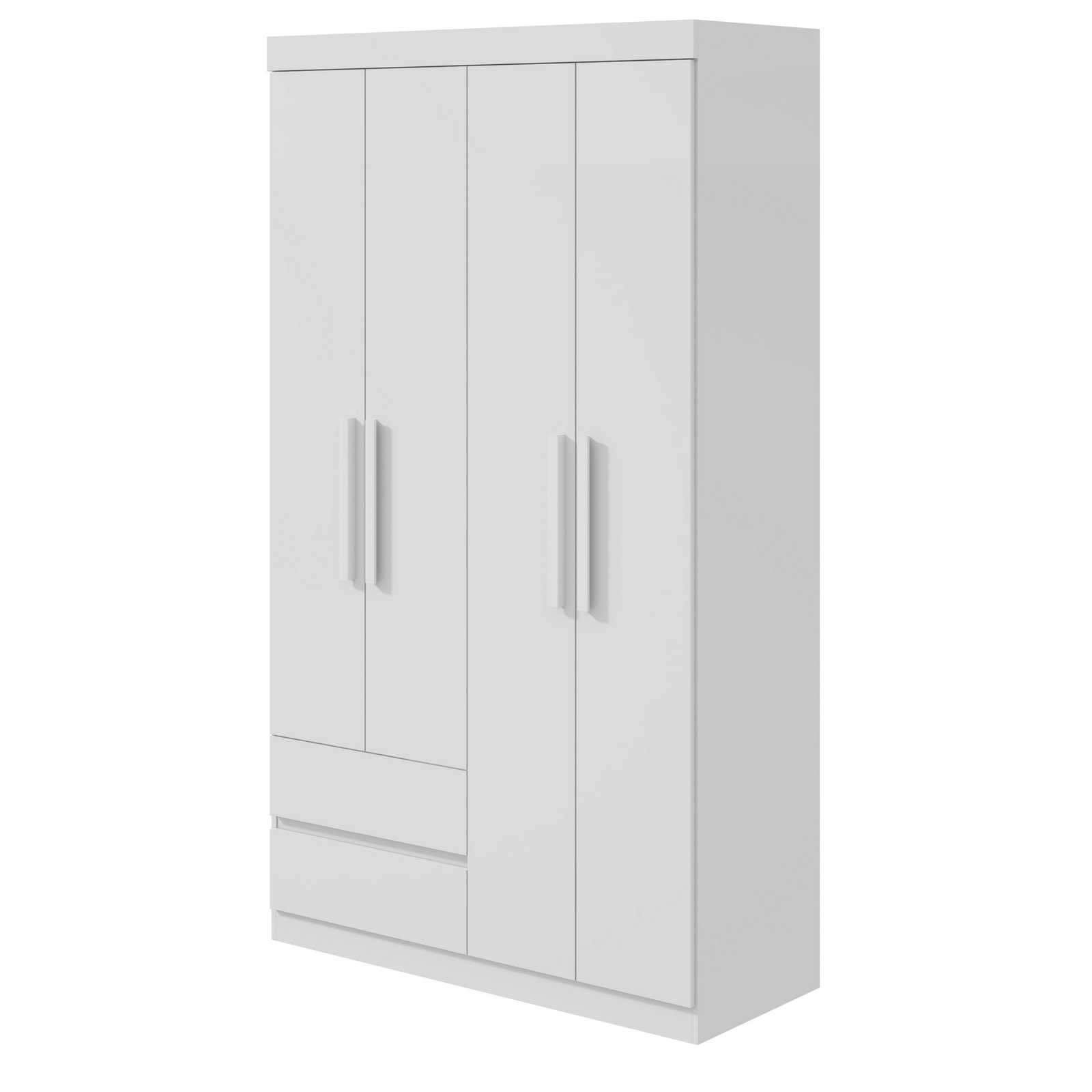 Guarda-Roupa 4 Portas Zeus 1,19 m Branco - LOPAS - Imagem 6
