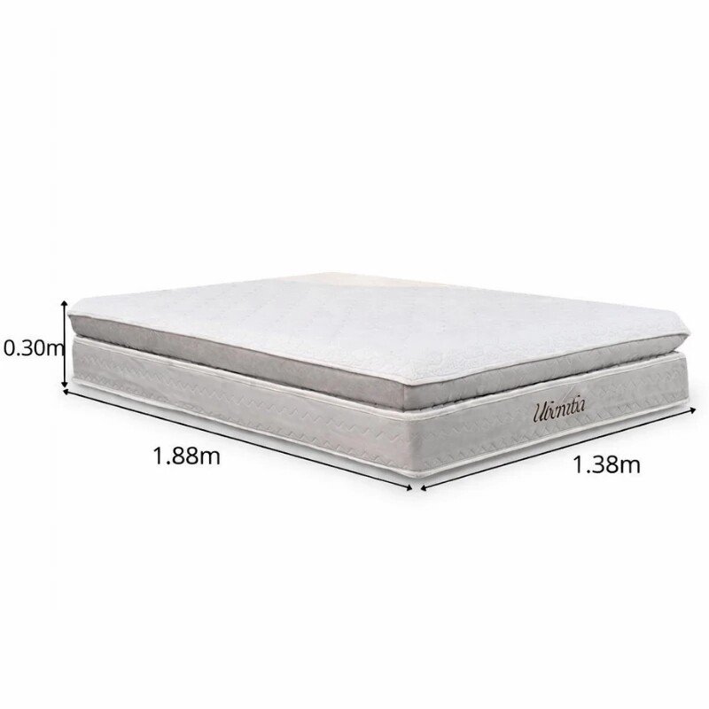 Colchão Casal Uberaba Espuma Viscoelástica ColchoMinas + Box Baú Casal Prime Confort Korino Linho Palha Blindado Issacar - 138x188x75 | Suporta até 300kg - Imagem 6