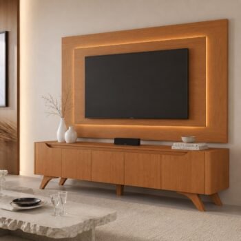 Painel + Rack até 65" Atenas 2.2 Naturale - MAVAULAR