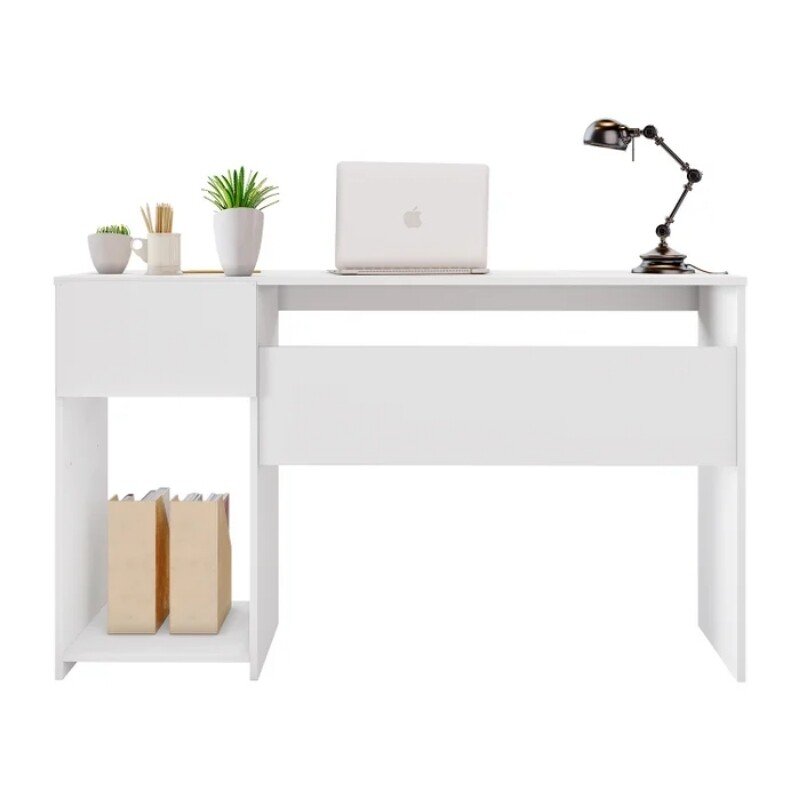 Mesa Office NT 2070 Larg. 1.08m Branco 1 Gaveta - Notável - Imagem 4