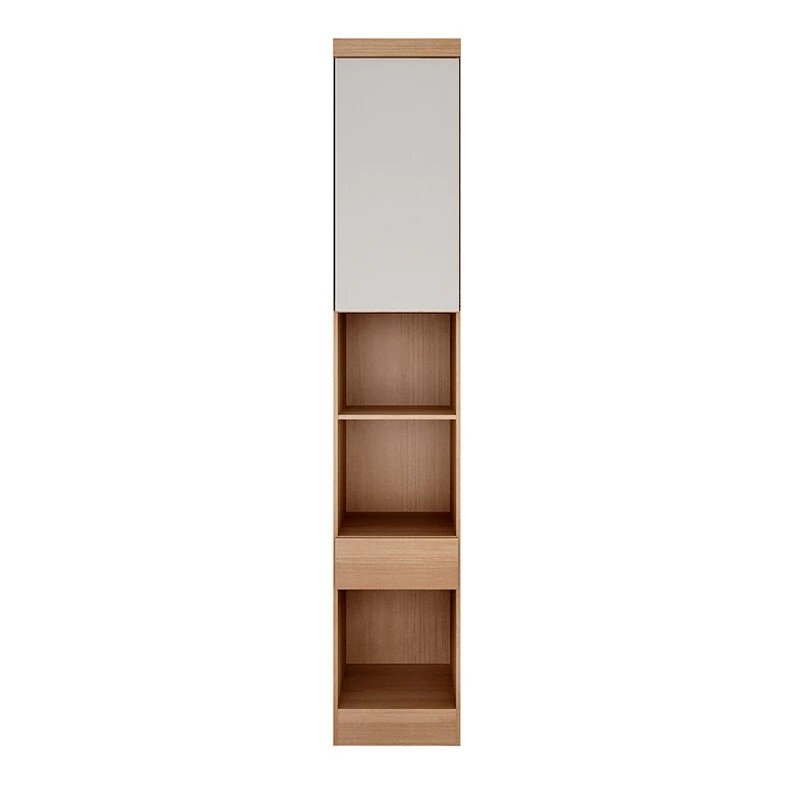 Modulado Casal Cumaru/Fendi Fosco 1 Roupeiro Rizon 4 Pts + 1 Criado Rizon + 1 Aéreo 3 portas Rizon - Novo Horizonte - Imagem 4