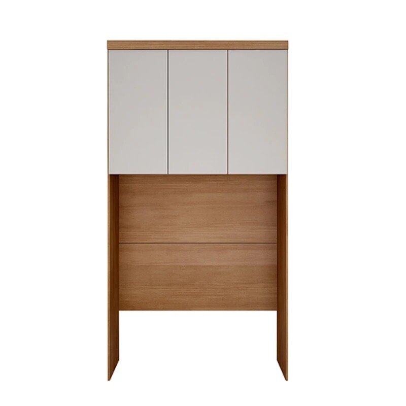 Modulado Casal Cumaru/Fendi Fosco 1 Roupeiro Rizon 4 Pts + 1 Criado Rizon + 1 Aéreo 3 portas Rizon - Novo Horizonte - Imagem 8