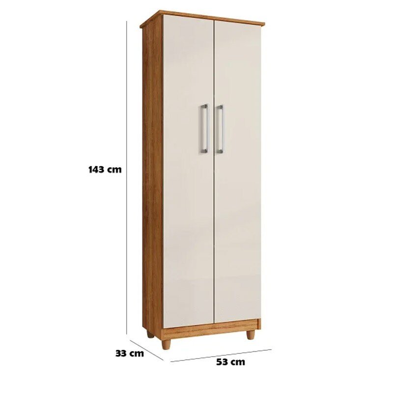 Armário Multiuso Nina Cedro/Areia Larg. 0.53m - Rud Rack - Imagem 3