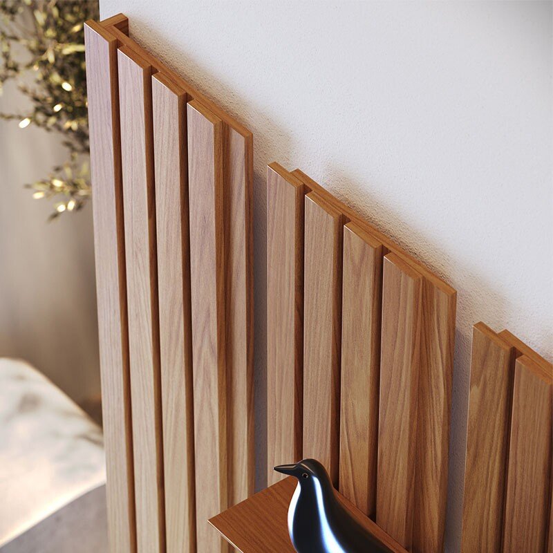 Painel Ripado Niágara Larg. 2.50m Freijó para TV's até 85'' - Colibri - Imagem 3