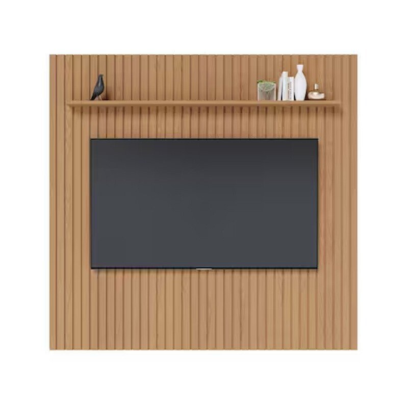 Painel Ripado Niágara Larg. 2.50m Freijó para TV's até 85'' - Colibri - Imagem 5