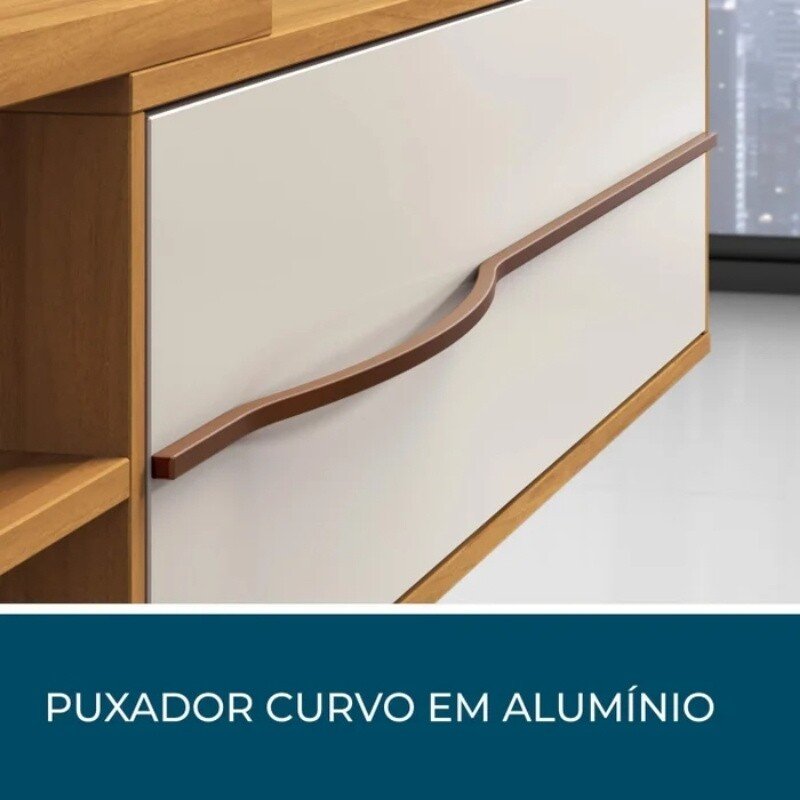 Painel NT 1115 Off White/Frejó C/ Led TV até 60 Polegadas Larg. 1.80m - Notável - Imagem 3