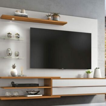 Painel NT 1115 Off White/Frejó C/ Led TV até 60 Polegadas Larg. 1.80m - Notável