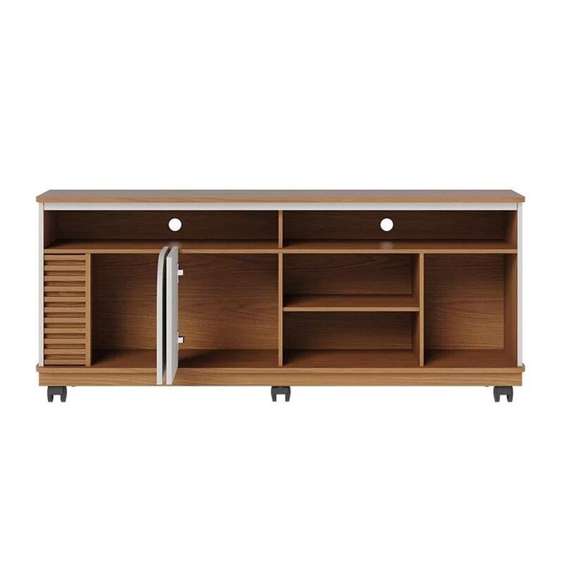 Rack Bancada Jurerê Larg. 1.50m Freijó/Off White para TV até 65"- Colibri - Imagem 2