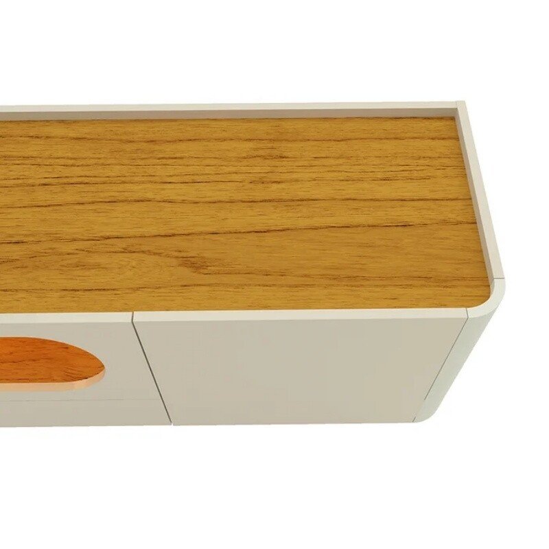 Rack Nobre Larg. 2.10m Off/Naturale C/ Led 100% MDF para TV até 70" - Gelius - Imagem 7