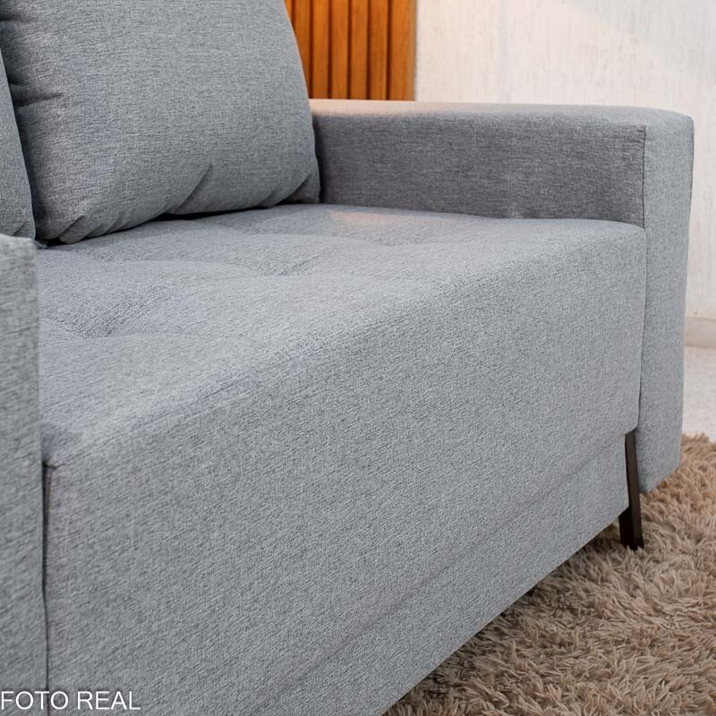 Sofá 2 lugares 8100 Linho Cinza 27 - Imagem 6