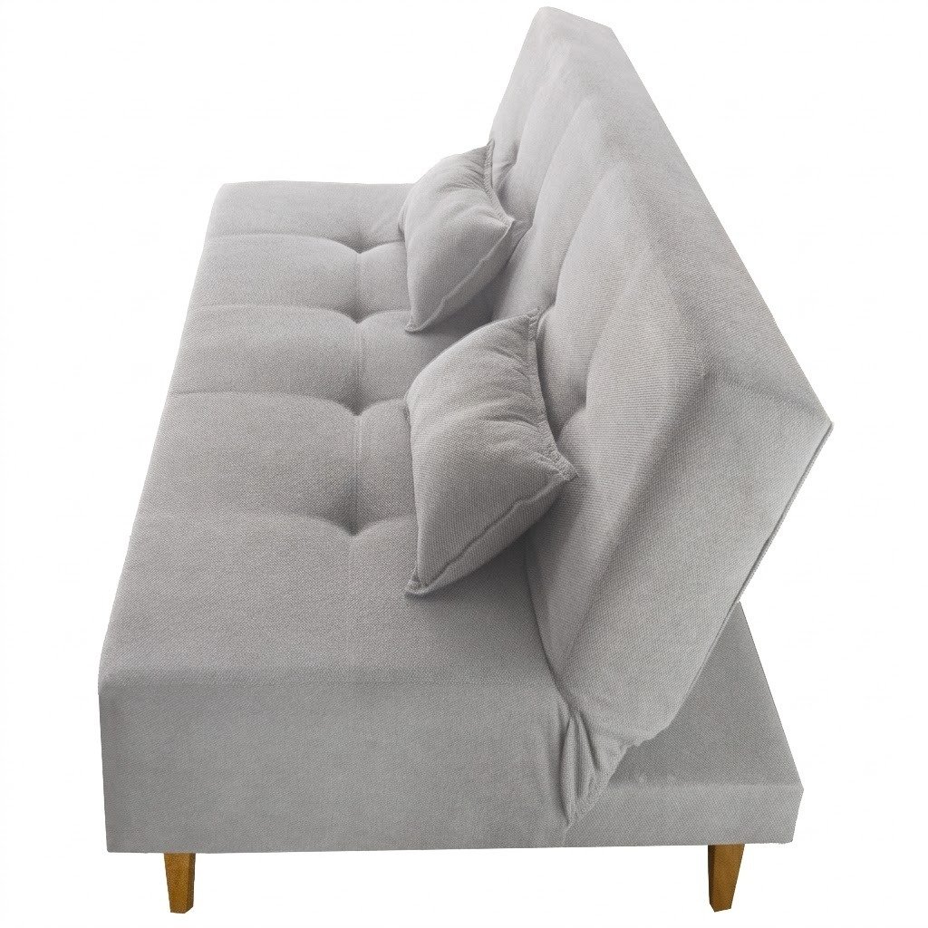 Sofá Cama Dallas Ref.48 1,81 m Linho Cinza 2502-B – LUXURY - Imagem 3