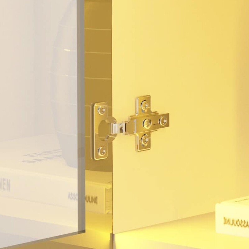 Home Luminare Reflect Larg. 2.30m Off White/Naturale C/LED e Espelho TV de até 70" - Gelius - Imagem 8