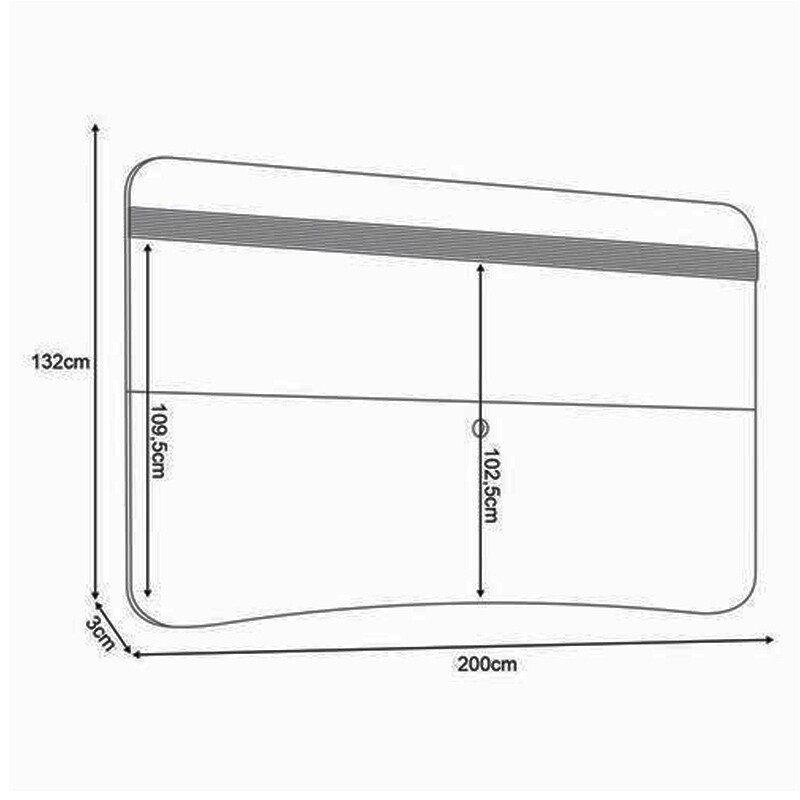 Painel Armoni Larg. 2.00m Cinamomo para TV's de até 80 Polegadas - HB Móveis - Imagem 2
