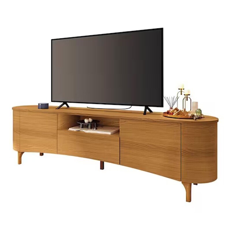 Rack Elara Larg. 2.00m Cinamomo para TVs até 80 Polegadas - HB Móveis - Imagem 3